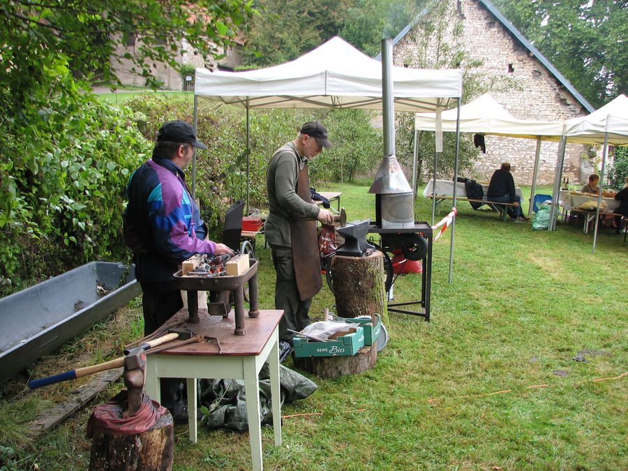 Démonstration de forges à Montagney-Servigney - Journées du patrimoine 2009 à Montagney-Servigney et Loulans-Verchamp - Photo n2