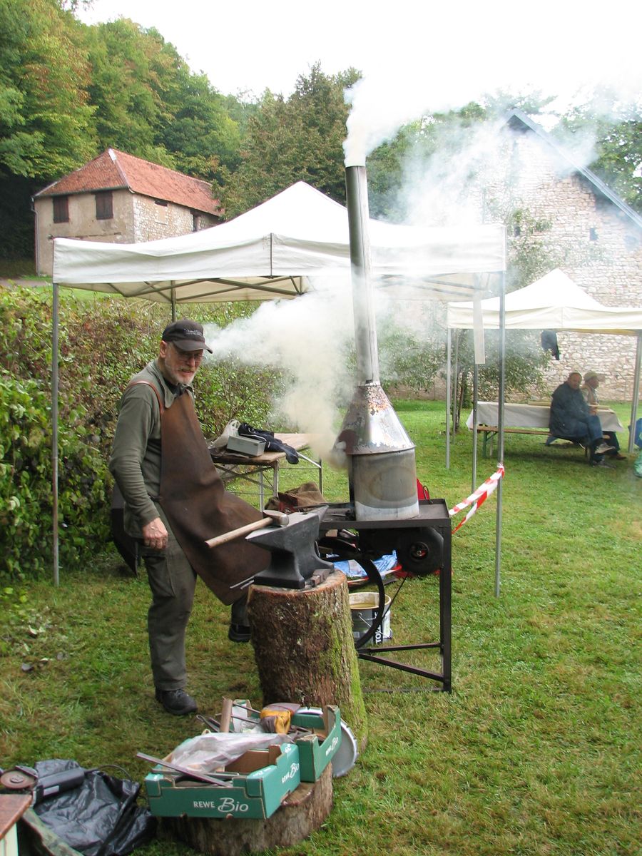 Démonstration de forges à Montagney-Servigney - Journées du patrimoine 2009 à Montagney-Servigney et Loulans-Verchamp - Photo n6