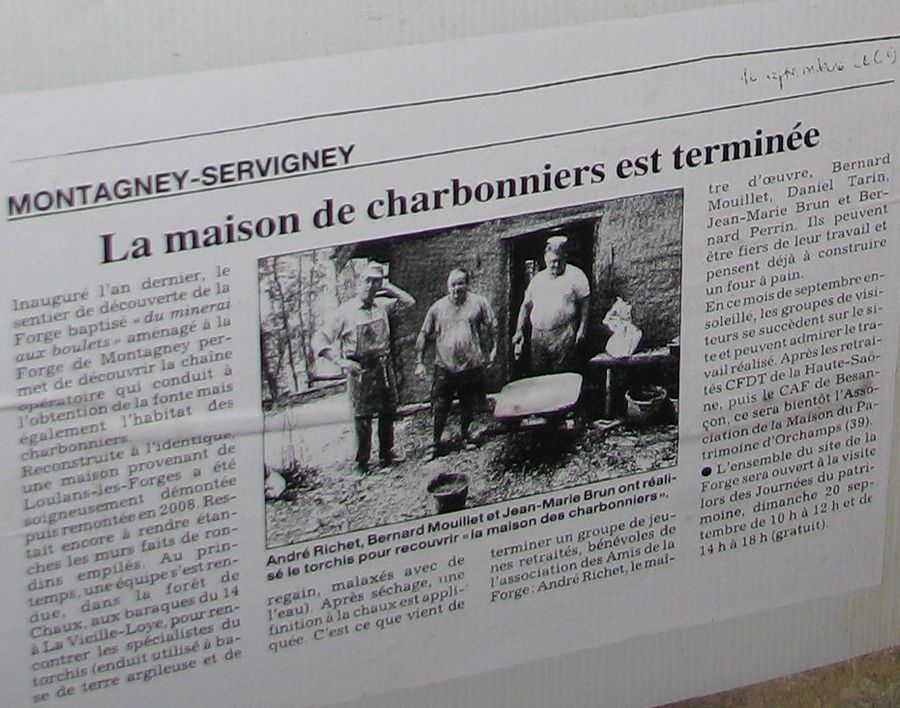 Maison des charbonniers de Montagney-Servigney - Journées du patrimoine 2009 à Montagney-Servigney et Loulans-Verchamp - Photo n5